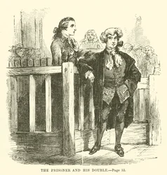 Ilustração para um conto de duas cidades por Charles Dickens