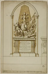 Projeto para um monumento funerário não executado para o primeiro duque de Marlborough