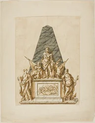 Projeto não executado para o Monumento ao Primeiro Duque de Marlborough