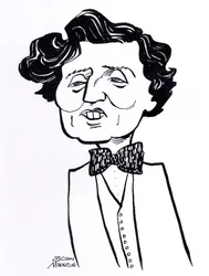 Alban Berg, caricatura - compositor austríaco, 9 de fevereiro de 1885 - 24 de dezembro de 1935