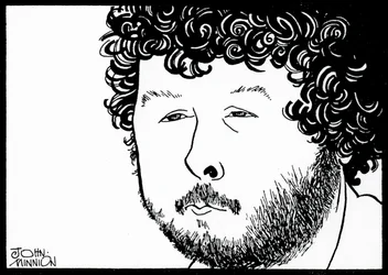 BIRTWISTLE, Harrison - caricatura de John Minnion Compositor inglês