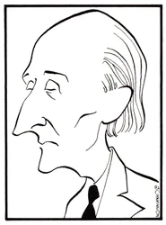 Frederick Delius - caricatura de John Minnion - compositor inglês - 29 de janeiro de 1862 - 10 de junho de 1934