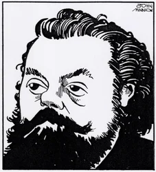 Modest Petrovich Mussorgsky, retrato caricatural