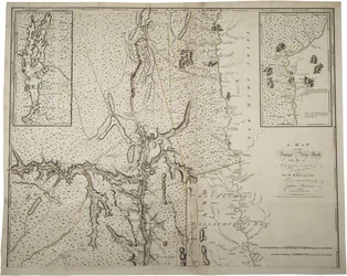 Um mapa da Província de Nova York com parte da Pensylvania e Nova Inglaterra, a partir de uma pesquisa do Capitão Montrésor, engenheiro, 1775, 10 de junho de 1775.