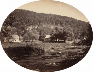 Em Bedford Springs, c. 1866 (foto)