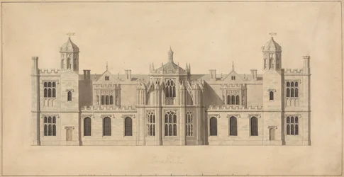 Corsham Court, Wiltshire: Elevação da Frente Norte