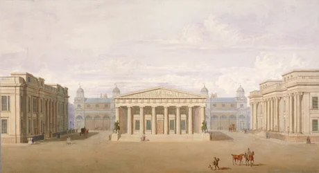 Trafalgar Square, Westminster, Londres, 1828