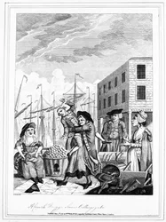 Um abraço de Cornish em Billingsgate, 1781