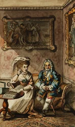 Um conjunto de doze ilustrações para Tristram Shandy,