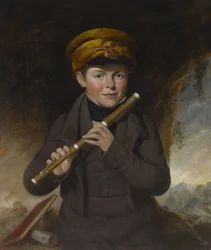 John Gurney, o tocador de flauta, c.1800