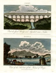 Pontes históricas - Pont du Gard e Porto de Ponza