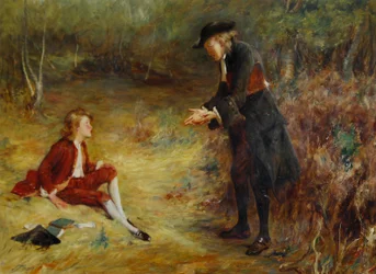 John Pettie - Um sermão à beira da estrada