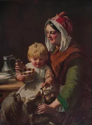Hora da refeição, c1850, c1915
