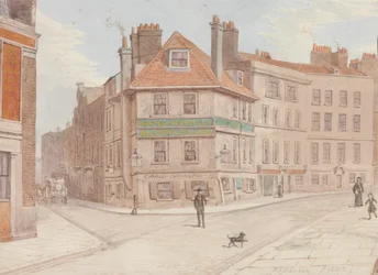 Northumberland Head Inn na Corner of Fort St. e Gun St., Spitalfields