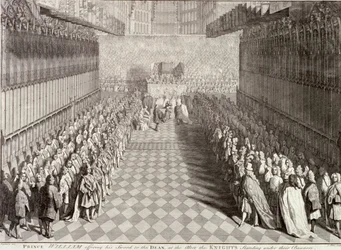 Coroação de Guilherme III na Abadia de Westminster, Londres, 1689, c. 1689