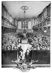 Interior da Câmara dos Comuns, Westminster, Londres, 1742, c1902-1905.