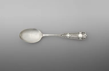 Colher de chá (uma de um par), c.1860-90 (prata)