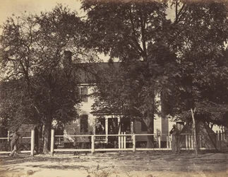 Aiken House, em Weldon Railroad, Virgínia., Fevereiro de 1865 (impressão abumen montado em papel de parede)