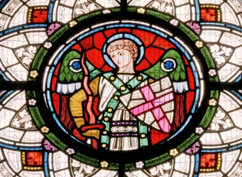 Denstone, Clayton & Bell, John Richard Clayton (1827-1913), Anjo com escudo, c.1861