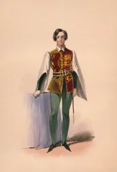 Convidado em traje para a rainha Victorias Bal Costumé, 12 de maio de 1842, 1843.