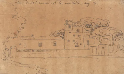 Pinheiros de Solimena com a sua Villa, 18 de agosto