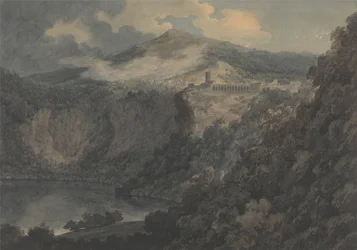 O lago e a cidade de Nemi