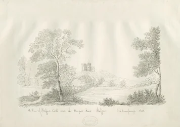 Castelo de Stafford - Perto da estrada de Newport: caneta e desenho a tinta