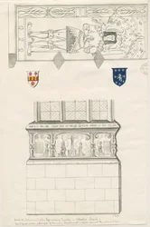 Igreja Uttoxeter - Monumento da Família Kinnersley: desenho a caneta e tinta, sd [meados do séc. XIX] (desenho)