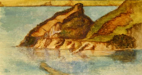 Cena do lago, c.1880 (aguarela sobre papel) (par a 359451)
