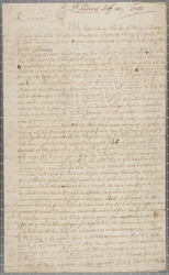 Uma carta de John Row, um estudante de St. Andrews, para seu tio, 1691