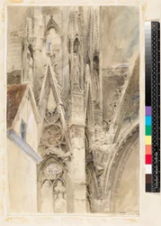 Entrada para o transepto sul da Catedral de Rouen, 1854