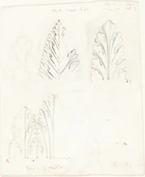 Estudo Ornamental com Motivo de Acanto para "As Pedras de Veneza"