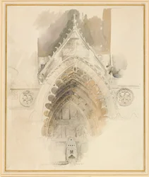 O Arco Norte da Entrada Oeste da Catedral de Amiens, 17 - 18 de Maio ou 23 de Setembro de 1856.