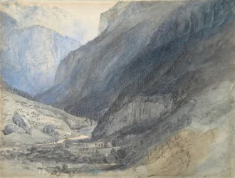 The Valley of Lauterbrunnen, Suíça, ca. 1866.
