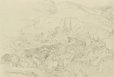 Vista de Luzern de cima, Outubro - Dezembro de 1861.