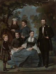 O General Grant e a sua família