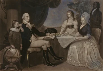 George Washington e a sua família