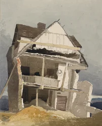 Uma casa em ruínas, cerca de 1800-1840