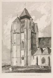 Antiguidades arquitetônicas da Normandia, vol. II, p. 66: Torre da Igreja de Tréport, perto da Eu, 18