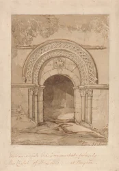 Entrada do mercado da esquina, antiga capela de São Luís, em Bayeux