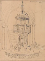 Fonte em Binham Church, Norfolk