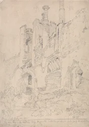 Castelo de Framlingham, Suffolk: Parte do interior em ruínas