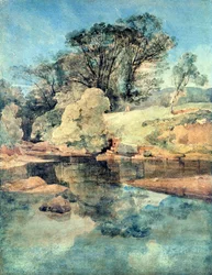 Hell Cauldron (caneta e tinta e aquarela sobre papel)