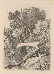 Liber Studiorum: Placa 11: Ponte de Parson, Cardingshire
