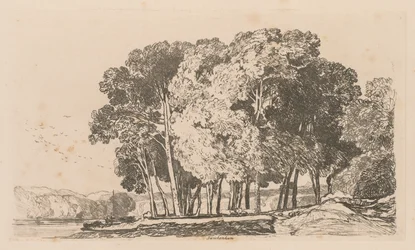 Liber Studiorum: Placa 3, Árvores perto de Twickenham