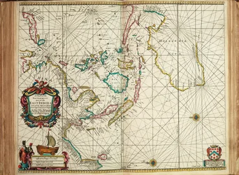 Uma carta da parte mais oriental das Índias Orientais com todas as ilhas adjacentes, desde o Cabo Comorin até ao Japão