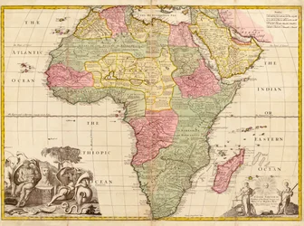 África, da Geografia Moderna, c.1725