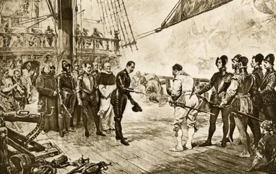 O Almirante da Armada Espanhola devolve a sua espada a Francis Drake (1540-1596)