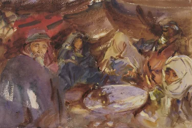 Ciganos árabes numa tenda, 1905-06