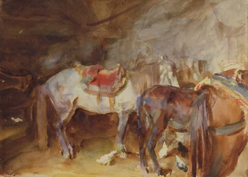 Árabe Estável, c.1905-06 (wc no papel)